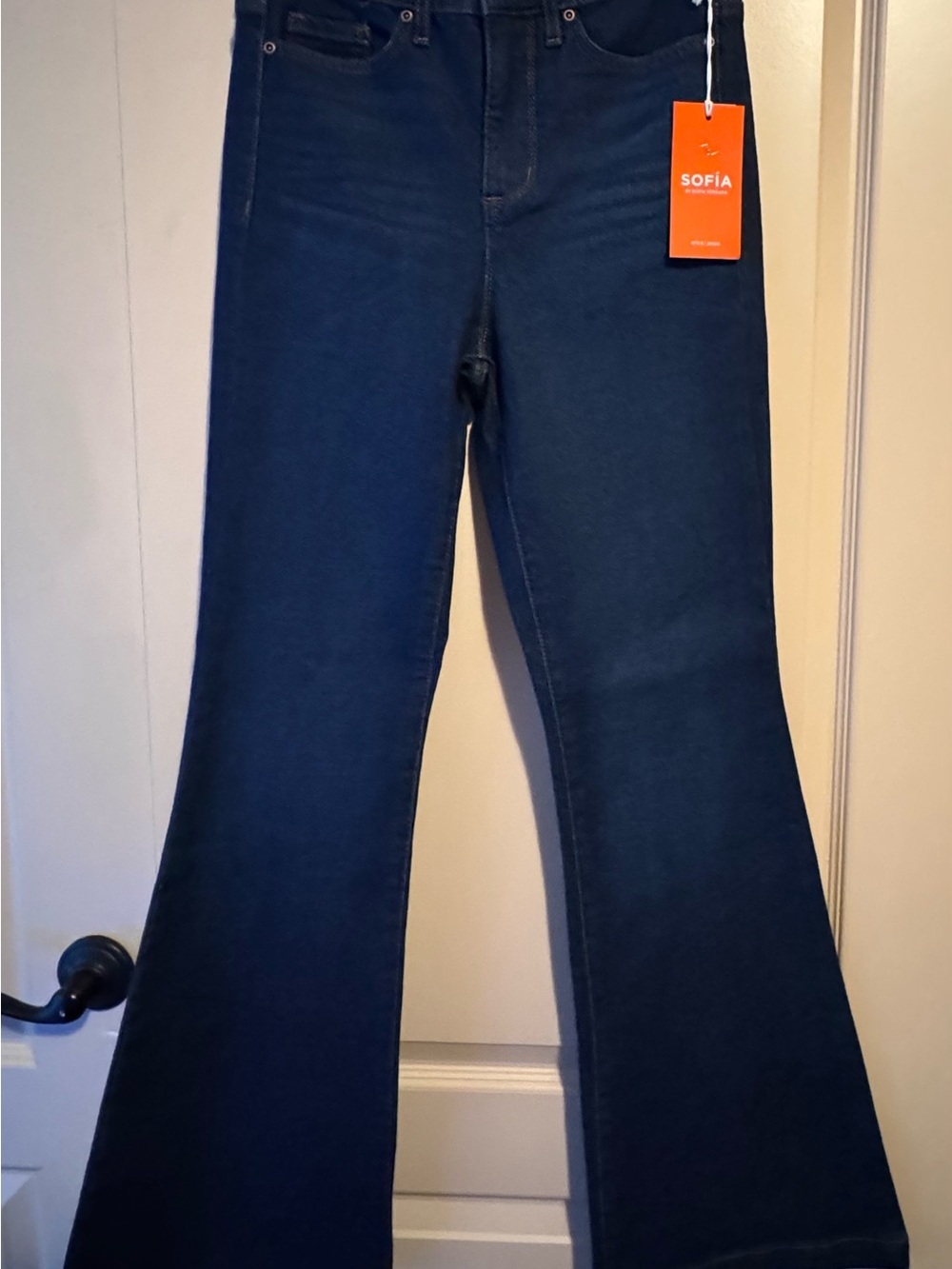 sofia by sofia vergara Dark Blue High-Rise Flare Jeans - Picture 4 of 13